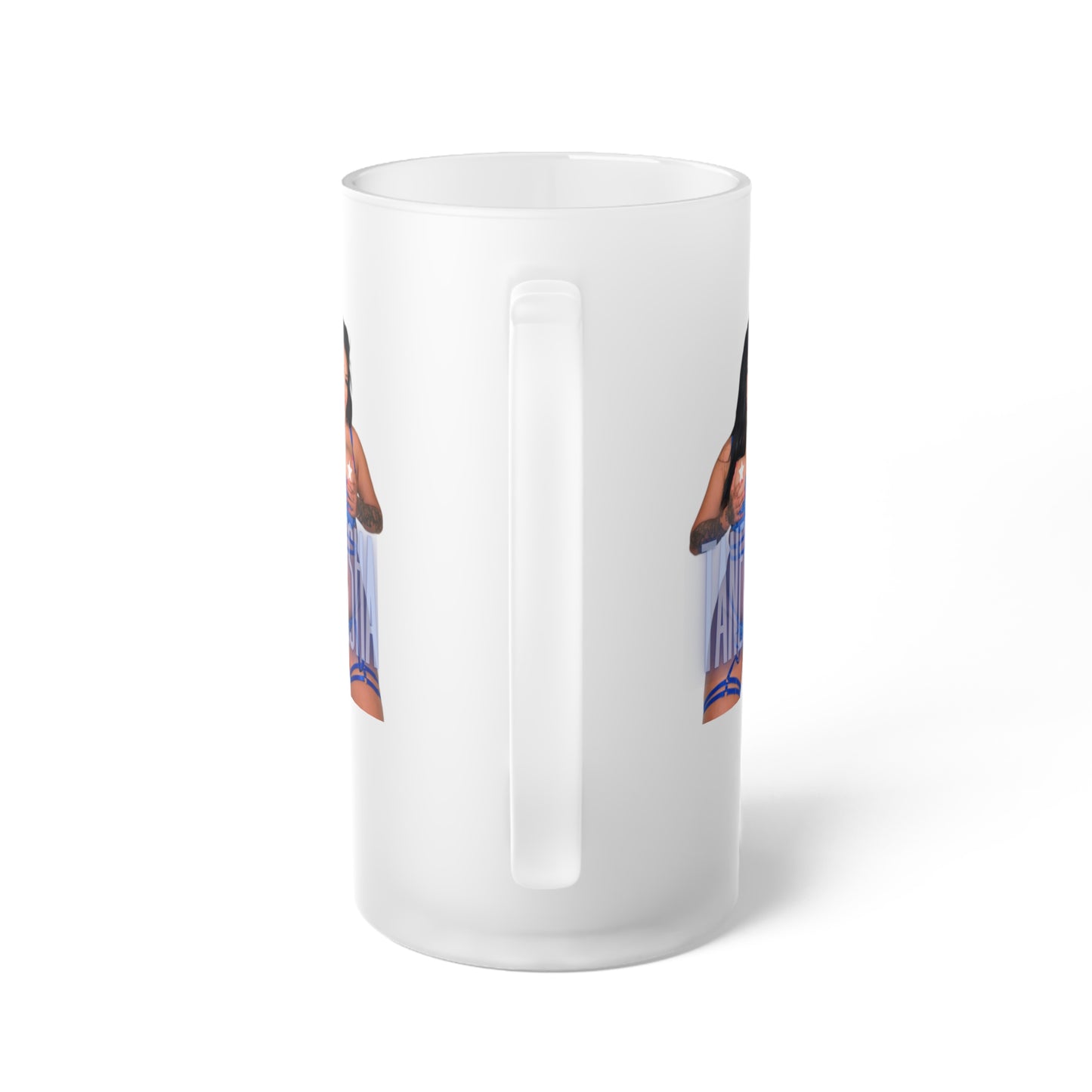 TANEESHA Frosted Glass Beer Mug