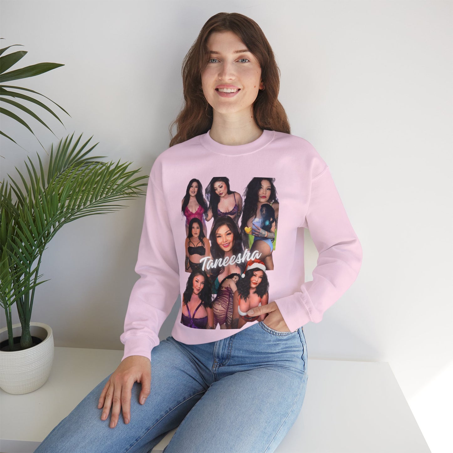 Taneesha Collage Unisex Crewneck Sweatshirt