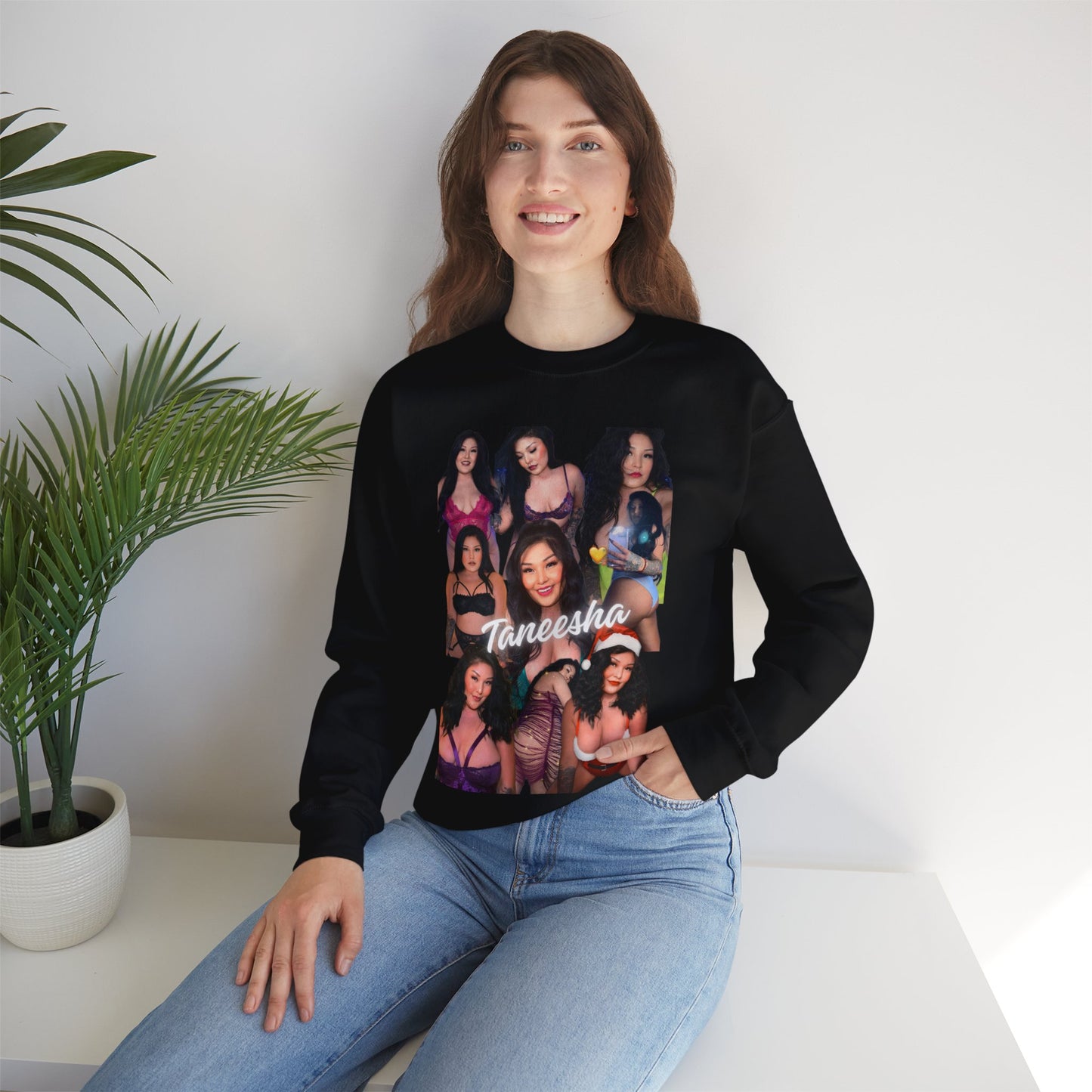 Taneesha Collage Unisex Crewneck Sweatshirt